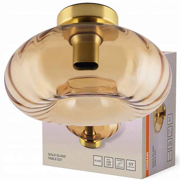 Dekorativní stolní lampa E27 Zlatý dekor Osram