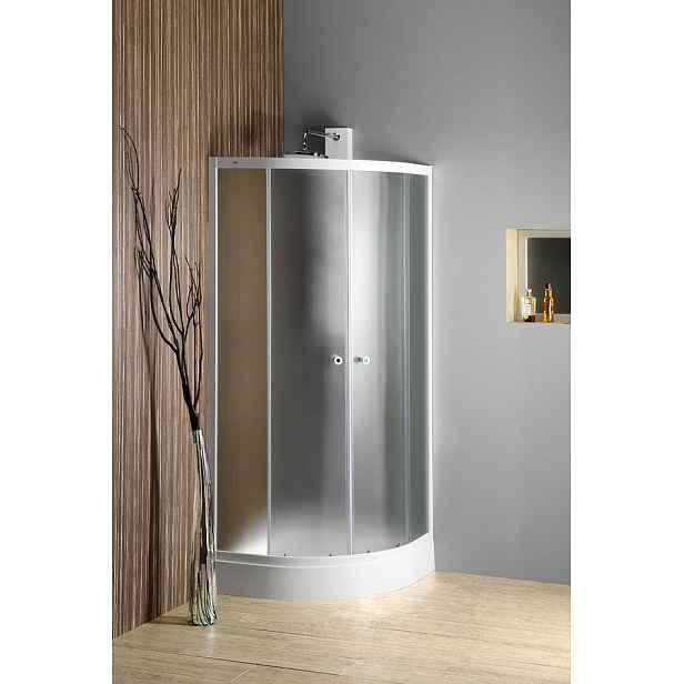 Kout sprchový Aqualine Arlen BTR900 900×900 mm bílá/brick sklo R550