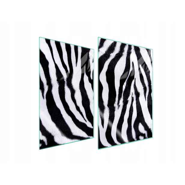 7v1 Skleněná ochranná deska na sporák 2x35x52 Zebra