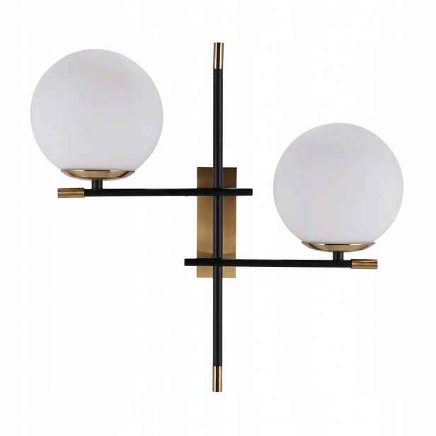 Nástěnná lampa Stelia Černá 45 cm Moderní do ložnice Italux