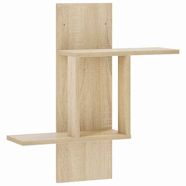 vidaXL Nástěnná polička Dub sonoma 59 x 17 x 63 cm Kompozitní dřevo