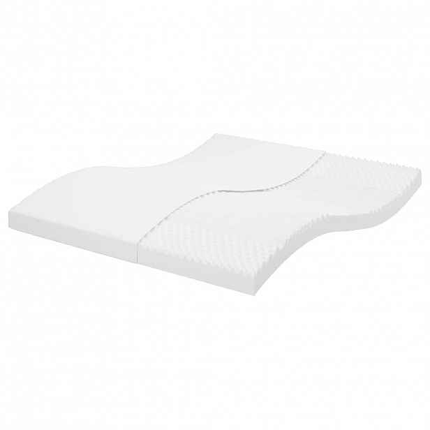 vidaXL Pěnová matrace bílá 180 x 220 cm 7 zón tvrdost 20 ILD
