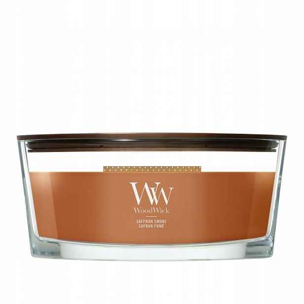 WoodWick Saffron Smoke vonná svíčka elipsa 453 g