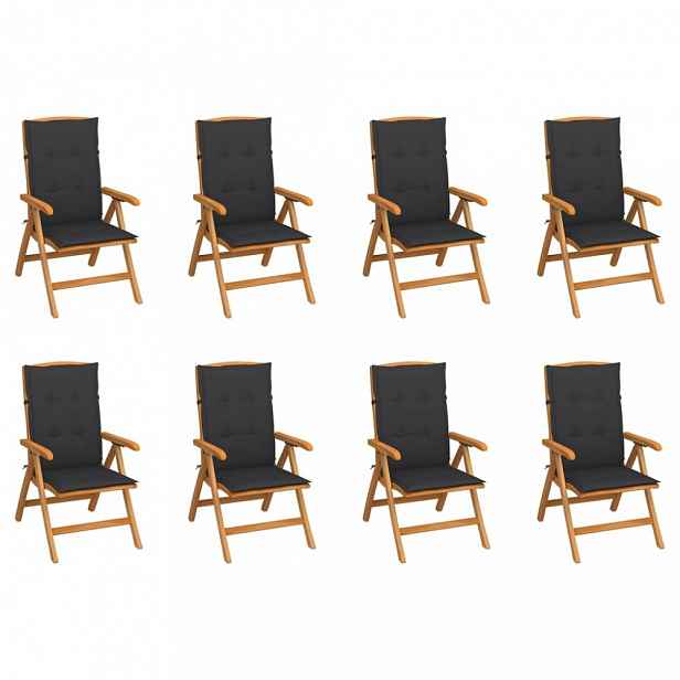 Zahradní židle  teak / látka Antracit