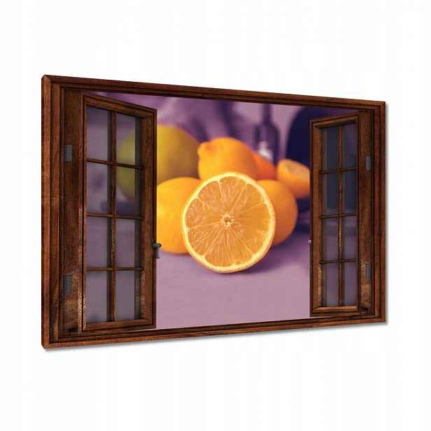 Obrazy 120x80 Citronky ve fialové barvě