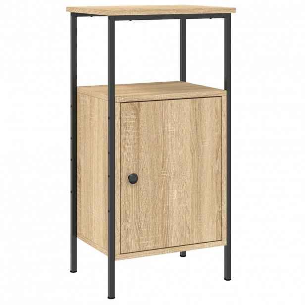 vidaXL Noční stolek dub sonoma 41 x 31 x 80 cm kompozitní dřevo