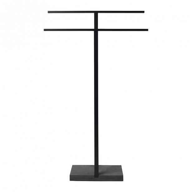 Černý kovový stojan na ručníky Blomus, výška 86 cm