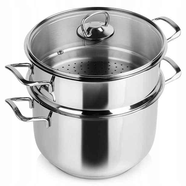 Hrnec Na Vaření V Páře Anett 5 L 22 CM Nerezová Ocel Indukce