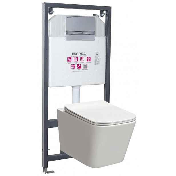 KERRA - Instalační set WC TINOS/Adriatic CHR 5907548116307