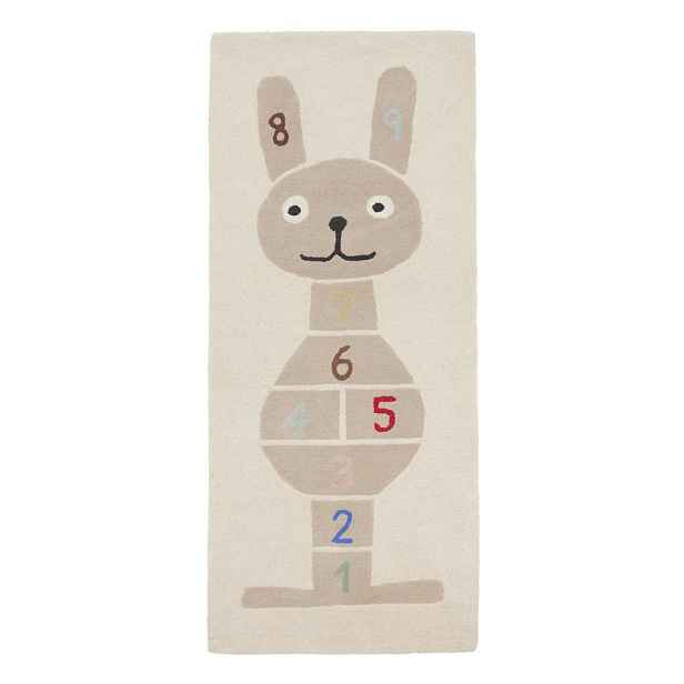 Ručně tkaný dětský hrací koberec s příměsí vlny 75x180 cm Rabbit Hopscotch – OYOY Mini