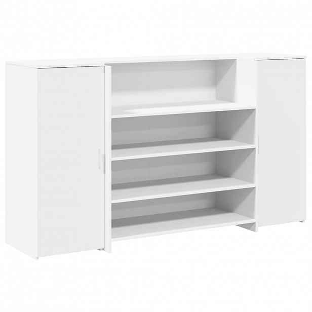 vidaXL Recepční stůl bílý 180 x 50 x 103,5 cm, z umělého dřeva