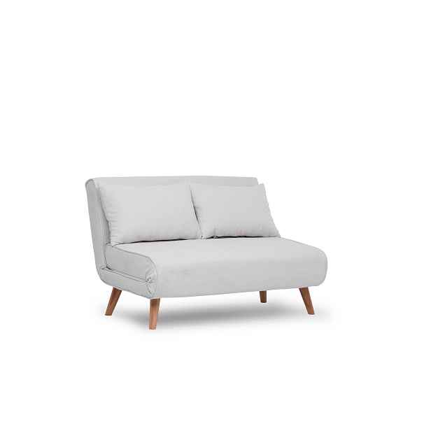 Hanah Home Dvoumístná rozkládací pohovka Seater Folde bílá