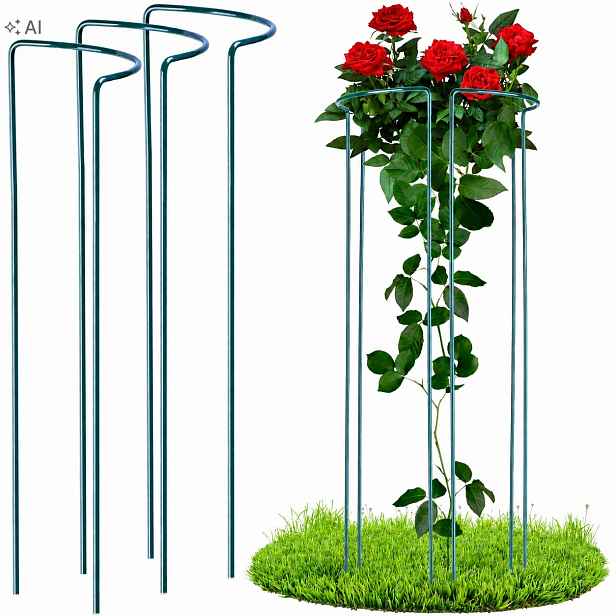 Podpěra Pro Rostliny Květů Hortenzie 115 cm Kovová Zahradní Polský Výrobek
