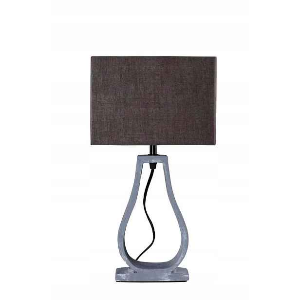 Stolní lampa z Betonu Kabinet-ová Stínidlo Hnědá