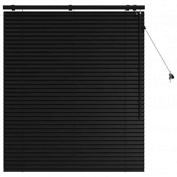 vidaXL Venet školní žaluzie Černá 105 x 130 cm 35 mm Masivní paulovnie