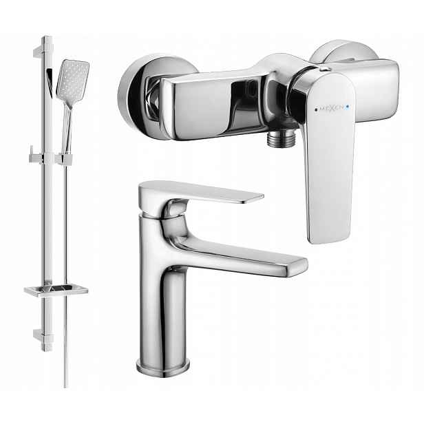 Mexen Lynx DQ62 sprchový set, chrom elegantní řešení pro vaši koupelnu