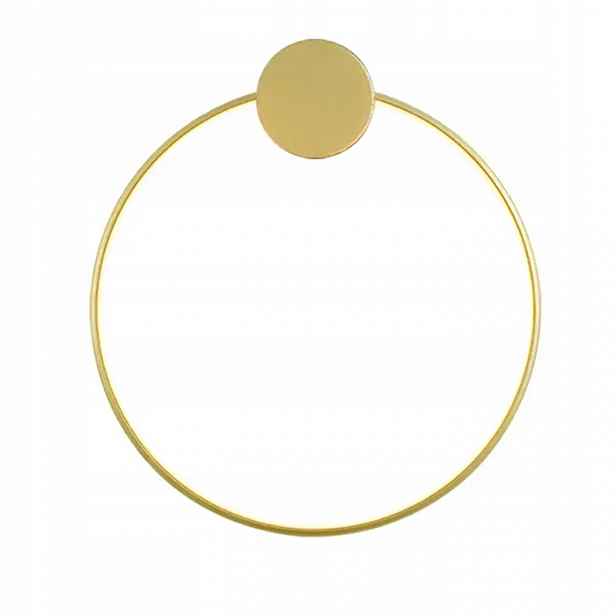 Nástěnná Lampa Led Ring Kruhová 30 CM Zlatá Do Obývacího Pokoje, Do Předsíně