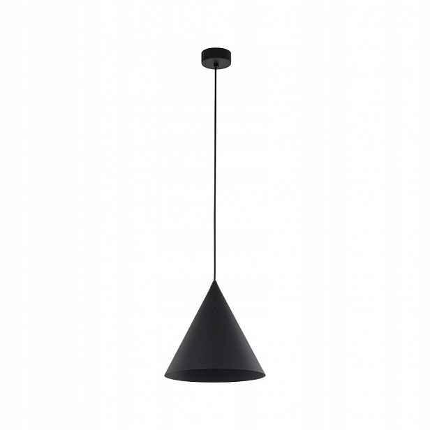 Závěsná lampa Stropní Svítidlo Černý lustr Shine E27 Nastavitelná závěsem Tk Lighting