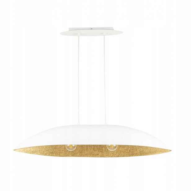 Závěsná lampa Zwis Pendel Svítidlo Bílá Gondola 2xE27 15W Sigma Lighting