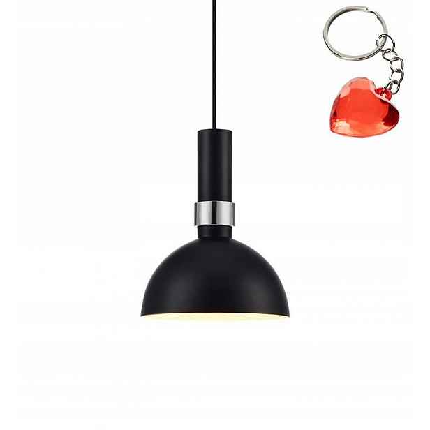 Černá Kovová Závěsná Lampa Larry Markslojd Minimalistický Styl Bonus