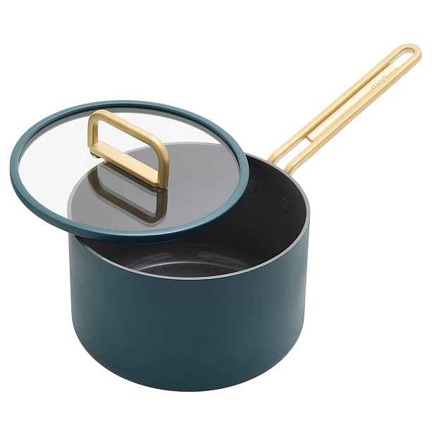 GreenPan Rendlík s nepřilnavým keramickým povrchem s poklicí, Stanley Tucci, Ø 20 cm / 3,8 l, tmavě zelená CC007797-004