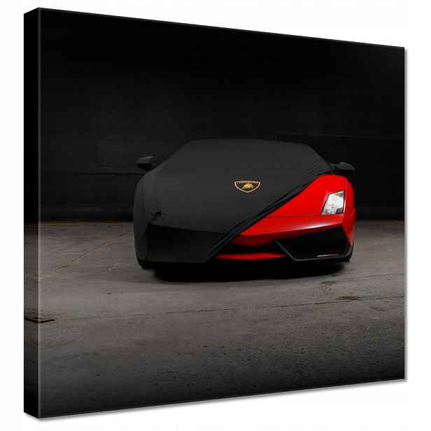 Obraz 70x70 Červené auto