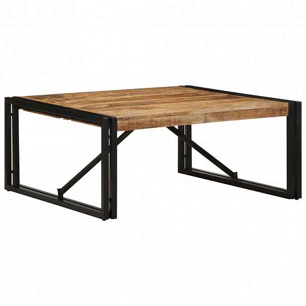 vidaXL Konferenční stolek 80x80x35 cm masivní hrubé mangovníkové dřevo