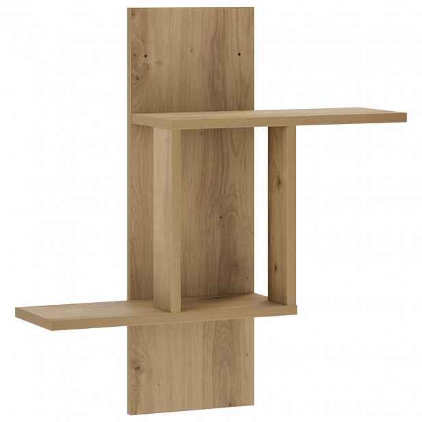 vidaXL Nástěnná polička Dub artisan 59 x 17 x 63 cm Kompozitní dřevo