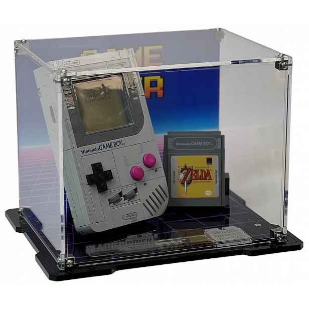 Vitrína s pozadím Blacked Brick pro Lego 72046 Mario Game Boy