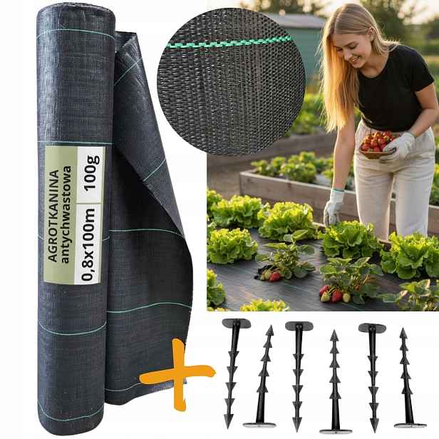 Agrotextilie 100g Školkařská podložka 0,8x100 špendlíky