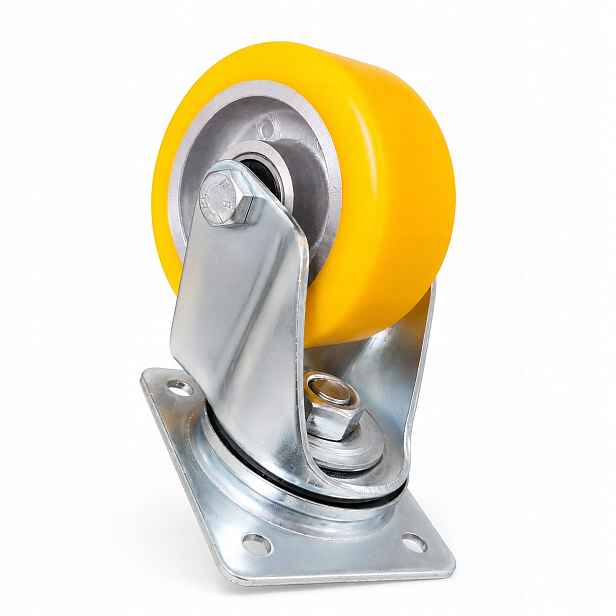 Hliníkovo-polyuretanové otočné kolo 100 mm A12PW 250 kg