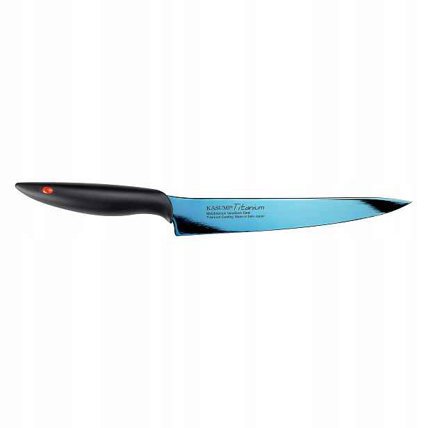 Titanium Nůž japonský úzký, délka 20 cm, modrý Kasumi