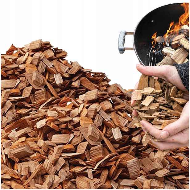 Ovocné Štěpky Na Uzení Třešeň KL08 Sáček 10 Kg Hobliny
