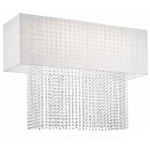 Lampa palfon Ideal-lux Phoenix PL5 bílá křišťál