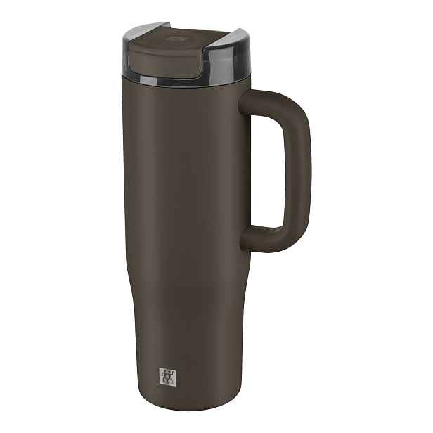 Zwilling Nerezový termohrnek s ouškem Thermo Plus, 0,9 l, čokoládová 1034743