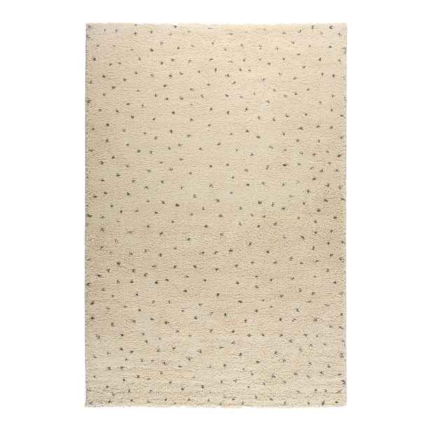 Černý/krémový koberec 80x150 cm Dottie Black – Universal