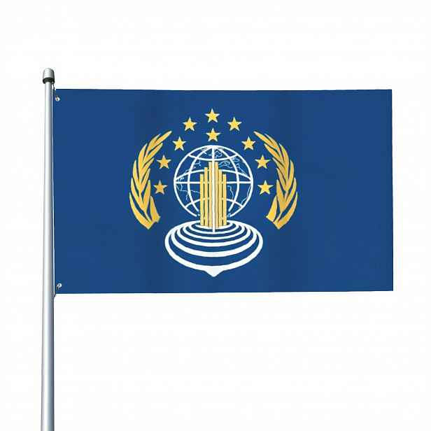 TEMU 1 Země banner různých velikostí - Dekorativní zahradní banner pro venkovní i vnitřní použití s designem zlaté koule a Země, vyrobený z odolného