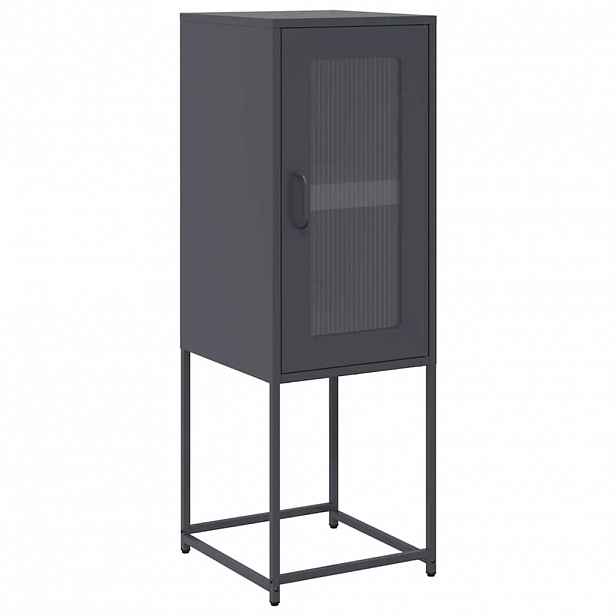 vidaXL Příborník antracitový 36x39x107 cm ocel válcovaná za studena