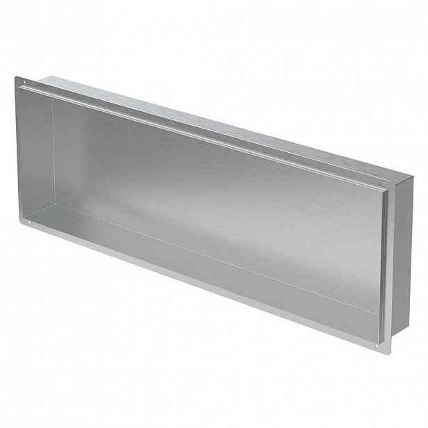 LuxeBath SPRCHOVÁ VANA stříbrná 90/30 cm bez okraje