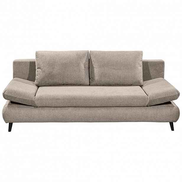 MID.YOU ROZKLÁDACÍ POHOVKA, textil, kompozitní dřevo, béžová