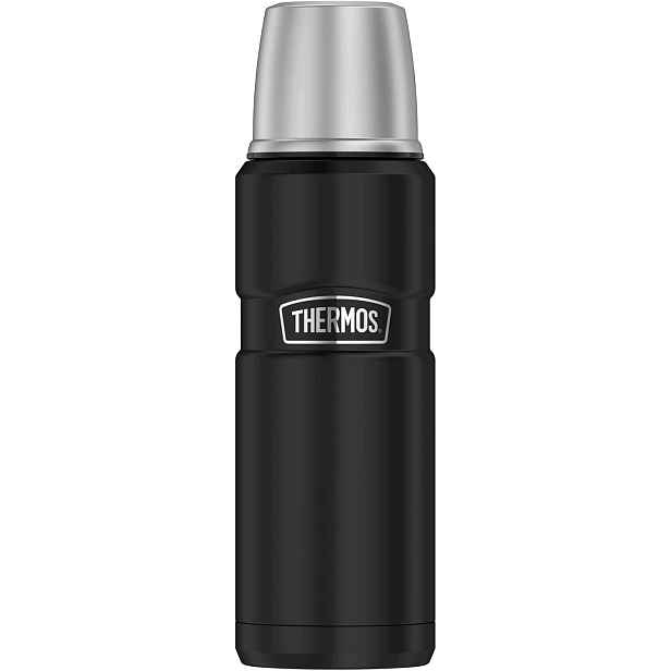 Vakuová Láhev Nerezová Ocel 470 ML Černá Hermetická