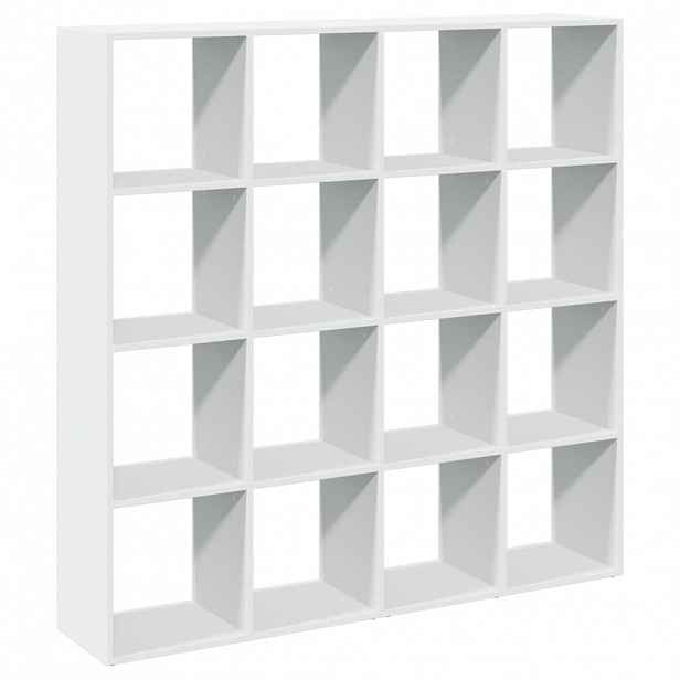 vidaXL Knihovna bílá 137,5 x 29 x 137,5 cm kompozitní dřevo