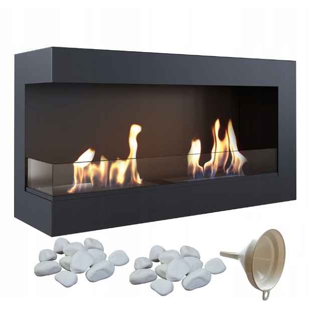 Biokrb Závěsný Oheň Kratki Delta/l 900 S Růžovým Sklem Tuv Set