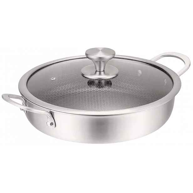 Hrnec Nerezová Ocel Medová Plástev 24 CM 2,8 L Nízký Edenberg
