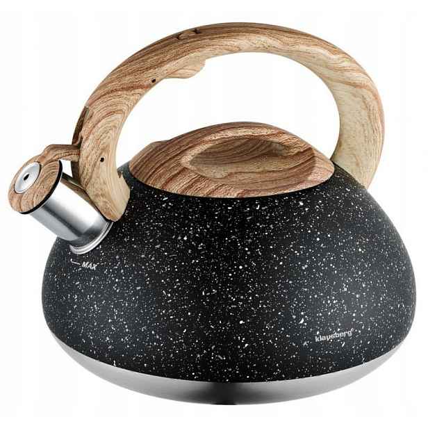 Klausberg Konvice 2 7 L S Píšťalkou Granit Wood Do Kuchyně Plyn/indukce Ocel