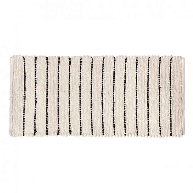 Krémový koberec STRIPED 50x120 cm
