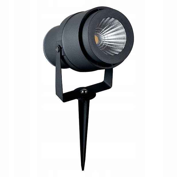 Led zapichovací zahradní zemní svítidlo V-tac 12W šedé VT-857-G 3000K 875lm