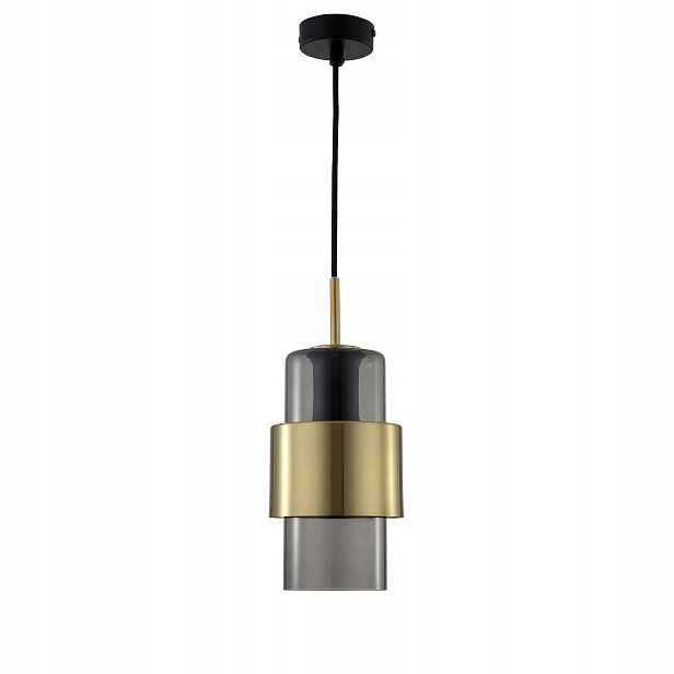 Light Prestige Miele závěsná lampa 1xE27 zlatá/kouřová