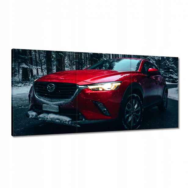 Obrazy 120x60 Červená Mazda Auto