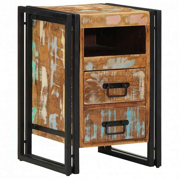 vidaXL Noční stolek 40x40x59 cm masivní dřevo recyklované